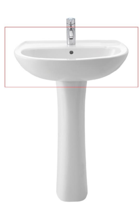 17030 LAVABO NILA 60 X 48 CM BLAN