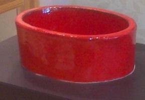 LAVABO OCEAN 28X36 ALT 13 COL 22 ROJO